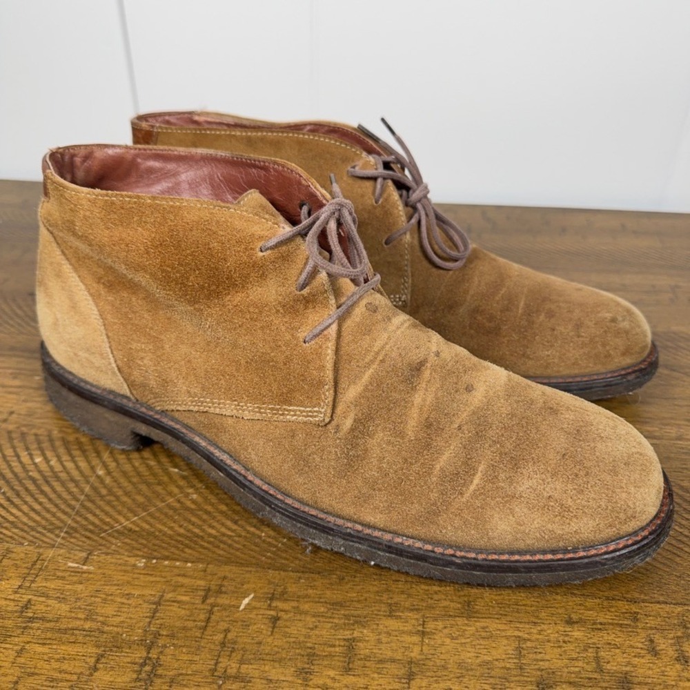 OluKai Chukka Boots Mens 11 Brown Suede Lace Up Casual Comfort